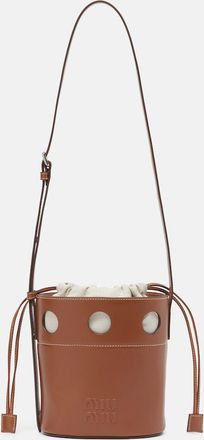 Miu Miu Perforated leather bucket bag