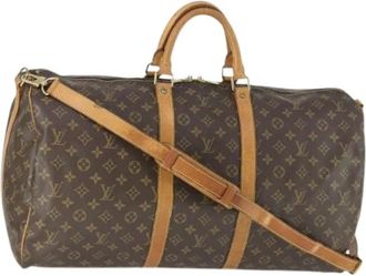 Louis Vuitton Pre-owned Weekend Bags, female, Brown, Size: ONE SIZE Pre-owned Keepall Bandouli&egrave;re 55