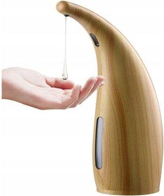 OEM Dispensador De Jab&oacute;n Autom&aacute;tico Con Sensor, Resistente Al Agua Y Sin Infrarrojos, Para Ba&ntilde;o Y Cocina, Acabado En Madera Clara, 300 Ml