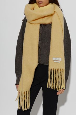 Jacquemus Wool Scarf Carro, Unisex, Yellow
