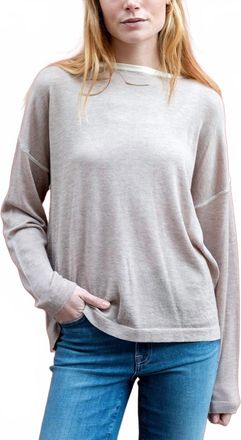 Mersea Delmar Boatneck Sweater In Fawn