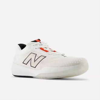 New Balance Mens Fuelcell 996V6 Shoes In White With Black And Team Red