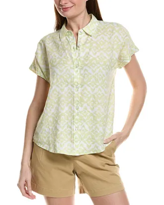 Tommy Bahama Coastal Tiles Linen Camp Shirt