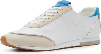 Cole Haan GrandPro LP Runner Energyweave Womens Shoes White Leather/Azure Suede : 10.5 B - Medium