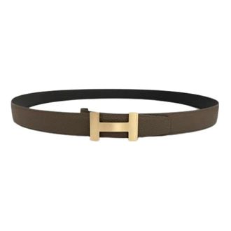 Herm&egrave;s Pre-owned Standard Belt - Heren - Pre-owned - Bruin - Maat: ONE Size Leer