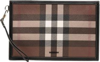 Burberry Pre-owned Clutches, female, Brown, Size: ONE SIZE Pre-owned Vintage Clutch