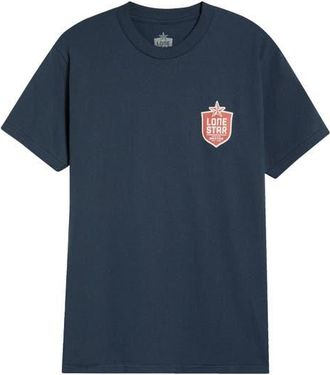 Brixton Lonestar Desertscape Cotton Graphic T-Shirt in Navy at Nordstrom, Size Xx-Large