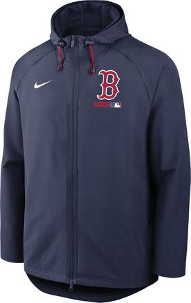 Nike Boston Red Sox Authentic Collection Nike Mens Therma-FIT MLB Full-Zip Hooded Jacket in Blue | 04HC046NBQ-FHP