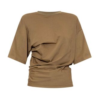 CHRISTOPHER ESBER Top drapeado - Tops - Mujer - Marr&oacute;n - XS