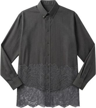 Fendi Camicia - Dames - Blouses & Shirts - Grijs - Maat: M Wol