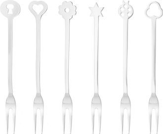 Sambonet Set of 6 Small Forks New Portaf Living Stainless Steel