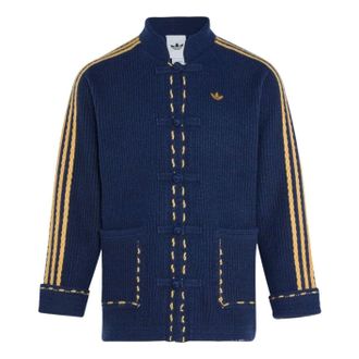 adidas New Year Knit Jacket Asia Sizing Navy KR5064