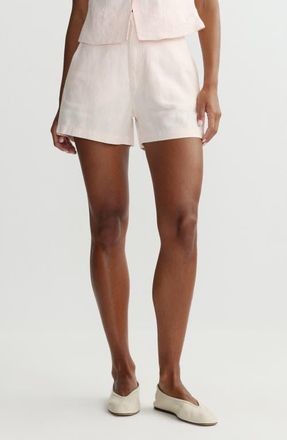 DL1961 Taylor High Waist Linen Shorts in Ballet Linen at Nordstrom, Size 31