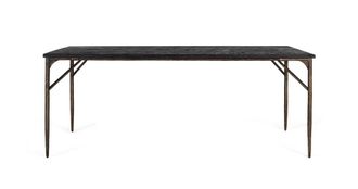 Giner&Colomer Mesa de comedor rectangular de madera maciza 200cm