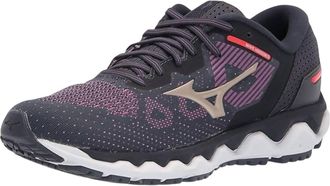Mizuno Womens Wave Horizon 5 Shoe In Violet/platinum