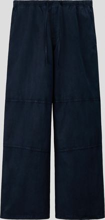 H&M Hose aus Leinenmix in Loose Fit - Blue