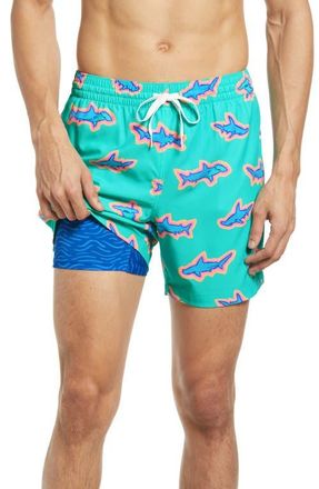 Chubbies Classic Lined 5.5-Inch Swim Trunks in Mint - Pattern Based at Nordstrom, Size Xx-Large