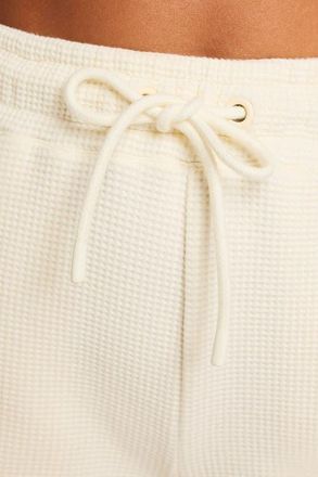 Negative Underwear Waffle Knit Track Pant in Cream at Nordstrom, Size Xx-Large