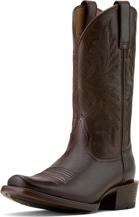 Ariat Mens Renegade Narrow Cutter Toe Western Boot in Burnished Chocolate, D Medium Width, Size 10.5, by Ariat