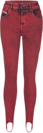Diesel Skinny Jeans - Dames - Jeans - Rood - Maat: W26 L32 Denim