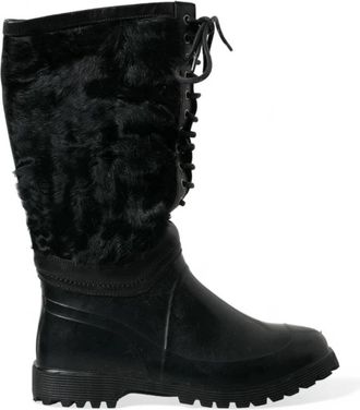Dolce & Gabbana High Boots - Heren - Hoge Laarzen - Zwart - 42 EU - Schoenen