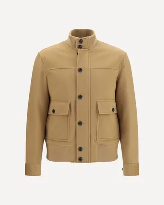 Lardini Giacca con bottoni e bordi a coste Man 46