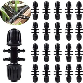 OEM 20 Conectores Para Mangueras De Riego De Jard&iacute;n, Conectores En T Con P&uacute;as Para Tuber&iacute;as De Riego De 1/2 Pulgada A 1/4 De Pulgada, Accesorios De Riego 