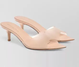 Gianvito Rossi elle 55mm kitten heel translucent mules