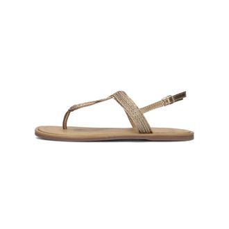 Inuovo Inuovo, Schoenen, Dames, Geel, 40 EU, Leer, Ros&eacute;gouden Gevlochten Sandalen