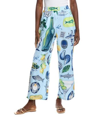 Gracia Wide Leg Print Pant