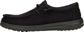 HeyDude Mens Wally Work Ce Loafer, Black Mesh, 11 UK
