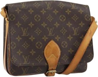 Louis Vuitton Pre-owned Cross Body Bags, female, Brown, Size: ONE SIZE Pre-owned Canvas Cross Body Bag
