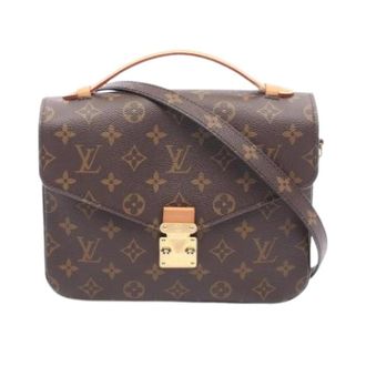 Louis Vuitton Pre-owned Handbag Pochette - Dames - Pre-owned - Bruin - Maat: ONE Size Leer