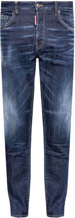 Dsquared2 logo-patch cotton jeans - men - Cotton - 44 - Blue