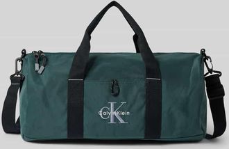 Calvin Klein Weekender mit Label-Stitching in Petrol, Größe 1