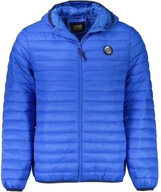 Cavalli Langsleeve jas met capuchon - Heren - Winterjassen - Blauw - L - Jassen