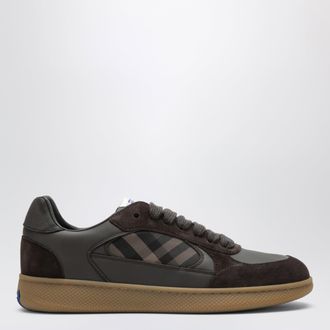 Burberry Terrace sneakers in brown leather and suede