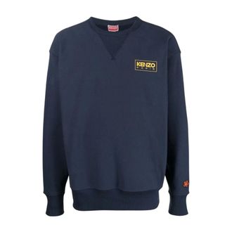 Kenzo Heren, Sweatshirts & Hoodies, Blauw, Maat: XL Katoen