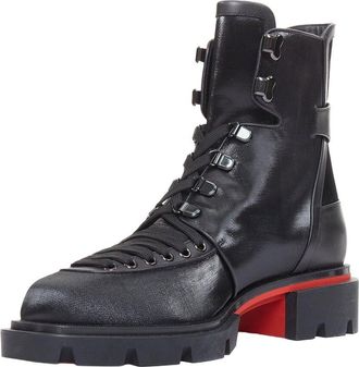 Christian Louboutin Mens Cotton Flat Boot (Authentic Pre-Loved)