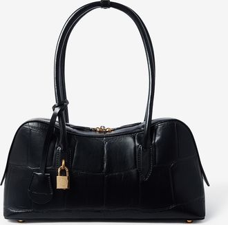 Stella McCartney Schultertasche aus Kunstleder in Kroko-Optik Ryder