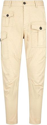 Dsquared2 Pantalone - male - Dsquared2 - Slim-fit Trousers - Beige - XL - Trousers