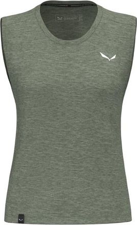 Salewa Eagle Minilogo Alpine Merino Tank Top Merinoshirt f&uuml;r Damen | oliv