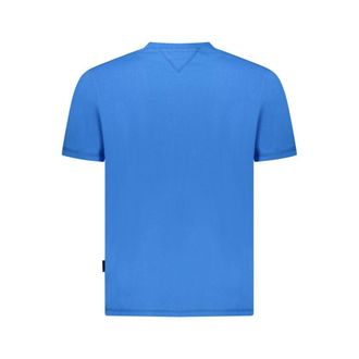 Napapijri Logo-Print Cotton T-Shirt - Blue