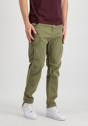 Alpha Industries Cargohose ALPHA INDUSTRIES Squad Pant, Herren, Gr. 29, Normalgr&ouml;ssen, gr&uuml;n (olive), Obermaterial: 98% Baumwolle, 2% Elastan; Futter: 100% Baumwolle, H