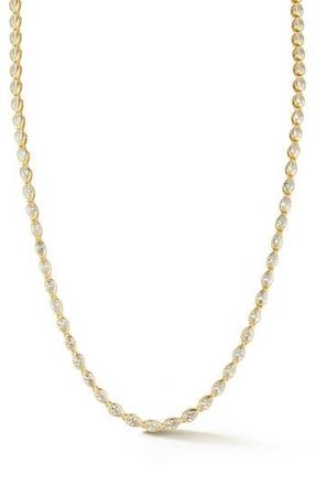 Glaze Jewelry Pear Cut Cubic Zirconia Tennis Necklace in Gold at Nordstrom Rack