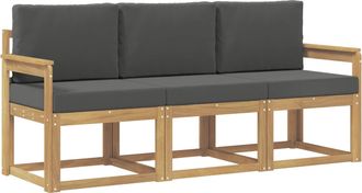 vidaXL Conjunto De Sof&aacute;s De Exterior 3 Uds. Vidaxl