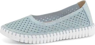 Ilse Jacobsen Womens Tulipu Ballet Slipper In Ash Blue