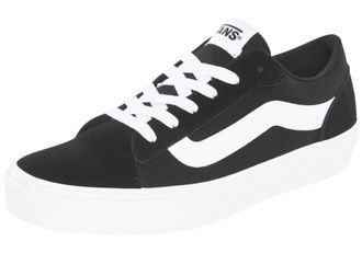 Vans Sneaker VANS Vero LS, Damen, Gr. 36,5, schwarz, wei&szlig;, Leder, Schuhe Sneaker, Double Lacing - Doppelschn&uuml;rung