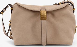Pinko Leather shoulder bag with metal logo detail - PINKO - gender_Woman