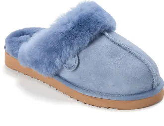 Dearfoams Fireside By Dearfoams Womens Sydney Genuine Shearling Scuff